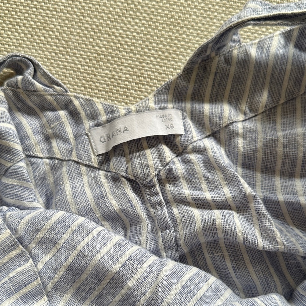 Striped Linen Tank - Picture 3 of 4